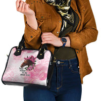 Personalized Kentucky Horse Race Shoulder Handbag Big Hats And Horses Pink Out Party