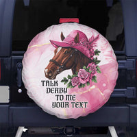Personalized Kentucky Horse Race Spare Tire Cover Big Hats And Horses Pink Out Party