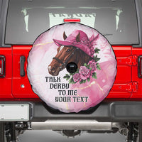 Personalized Kentucky Horse Race Spare Tire Cover Big Hats And Horses Pink Out Party