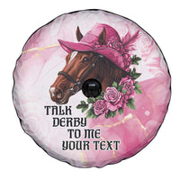 Personalized Kentucky Horse Race Spare Tire Cover Big Hats And Horses Pink Out Party