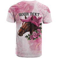 Personalized Kentucky Horse Race T Shirt Big Hats And Horses Pink Out Party