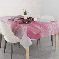 Personalized Kentucky Horse Race Tablecloth Big Hats And Horses Pink Out Party