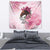 Personalized Kentucky Horse Race Tapestry Big Hats And Horses Pink Out Party