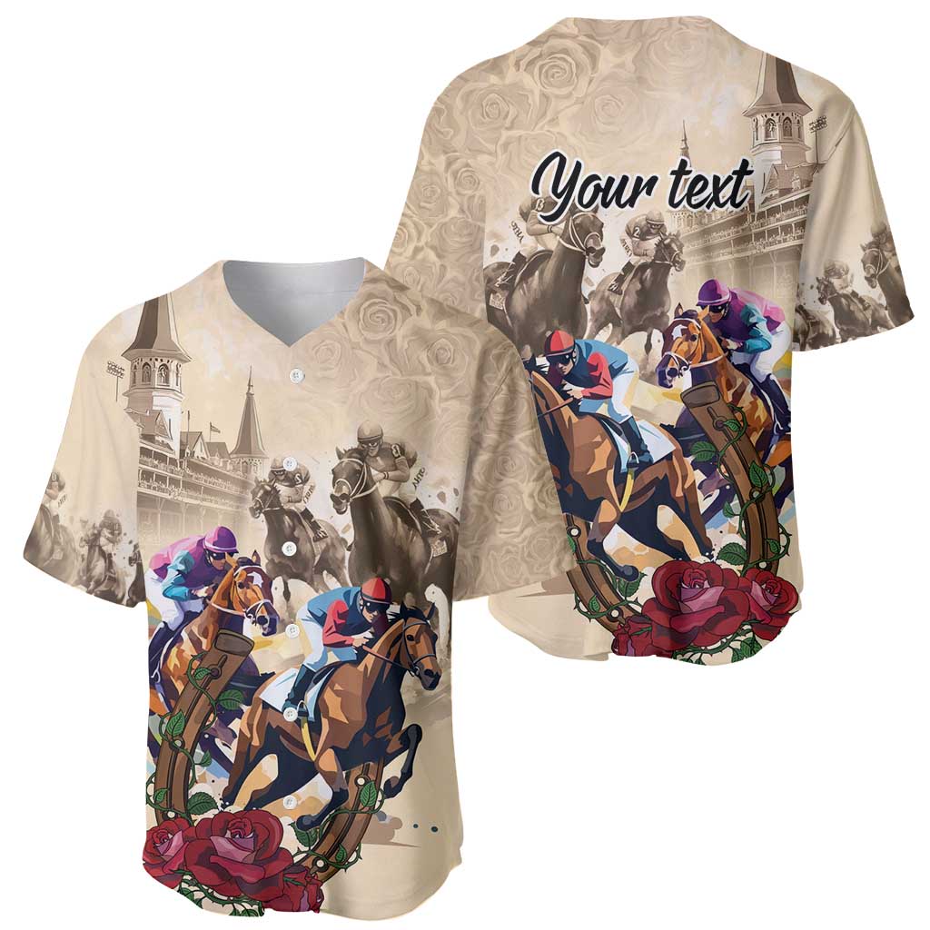 Personalized Kentucky Horse Race Baseball Jersey Race for Rosse