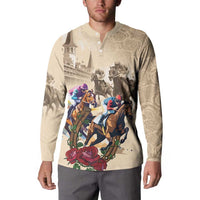 Personalized Kentucky Horse Race Button Sweatshirt Race for Rosse