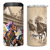 Personalized Kentucky Horse Race 4 in 1 Can Cooler Tumbler Race for Rosse