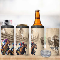 Personalized Kentucky Horse Race 4 in 1 Can Cooler Tumbler Race for Rosse