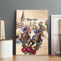 Personalized Kentucky Horse Race Canvas Wall Art Race for Rosse