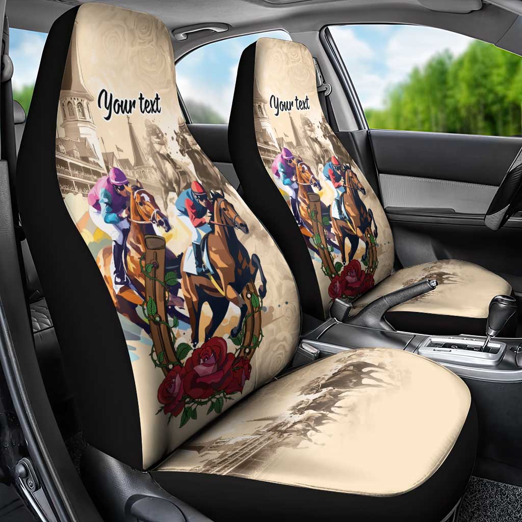 Personalized Kentucky Horse Race Car Seat Cover Race for Rosse