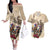 Personalized Kentucky Horse Race Couples Matching Off The Shoulder Long Sleeve Dress and Hawaiian Shirt Race for Rosse