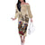 Personalized Kentucky Horse Race Family Matching Off The Shoulder Long Sleeve Dress and Hawaiian Shirt Race for Rosse