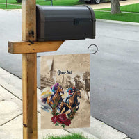 Personalized Kentucky Horse Race Garden Flag Race for Rosse