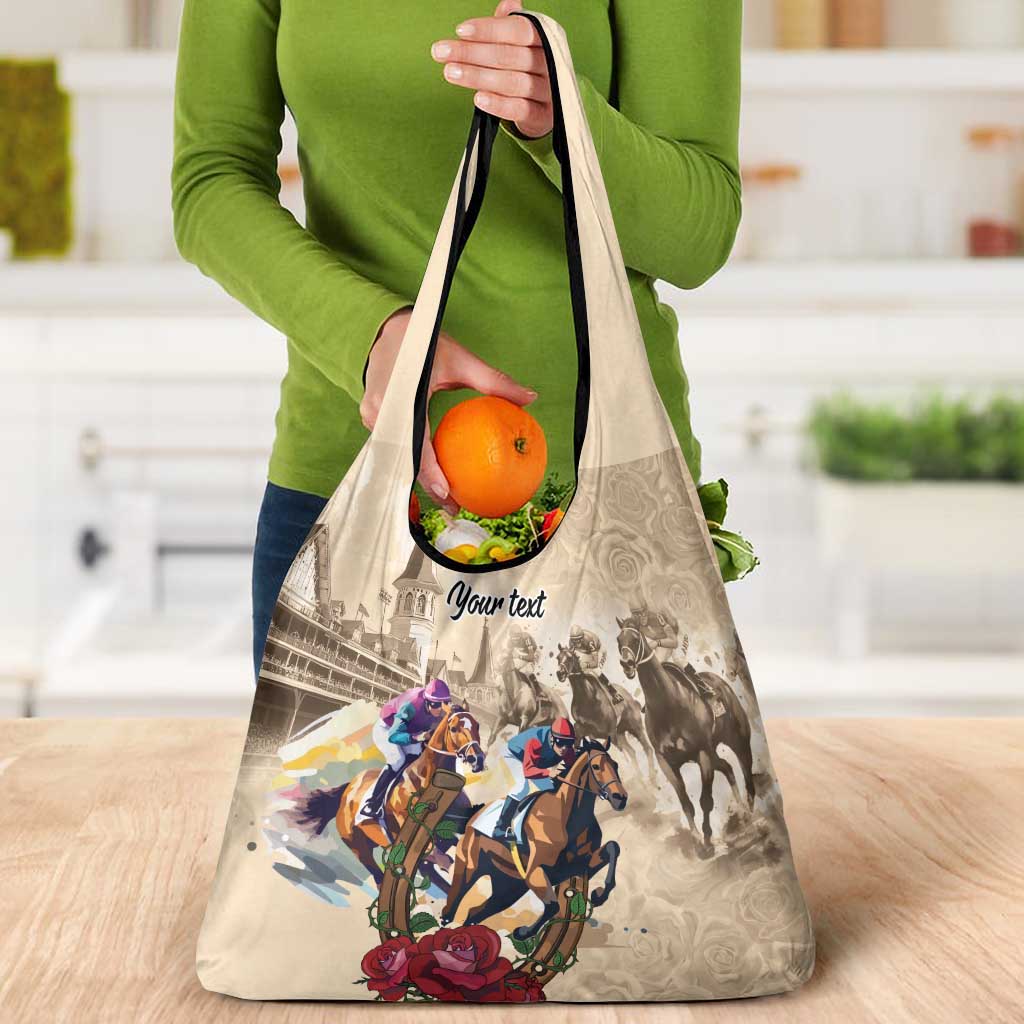 Personalized Kentucky Horse Race Grocery Bag Race for Rosse