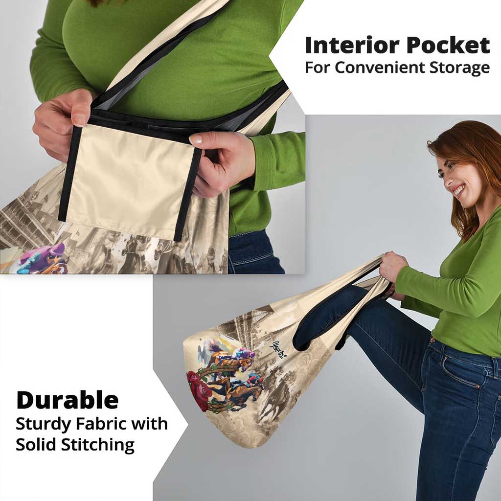 Personalized Kentucky Horse Race Grocery Bag Race for Rosse