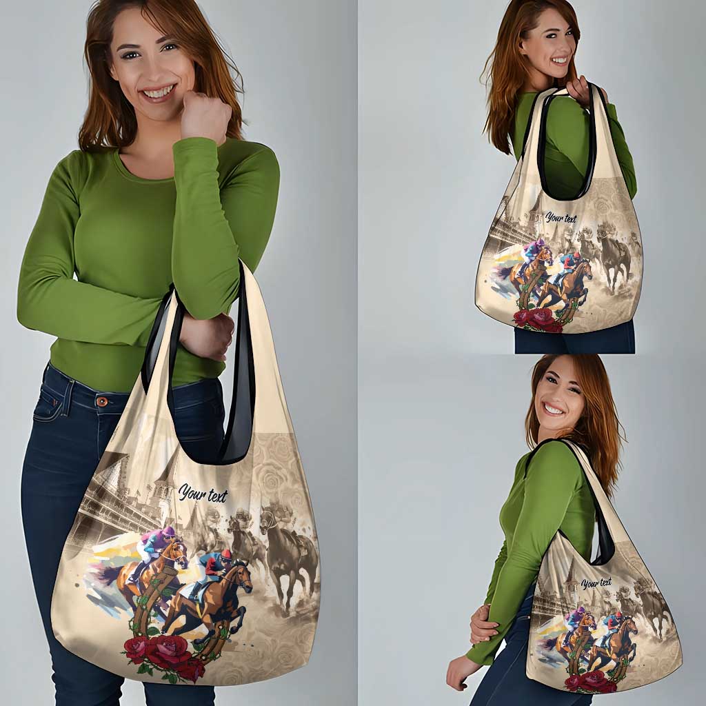 Personalized Kentucky Horse Race Grocery Bag Race for Rosse