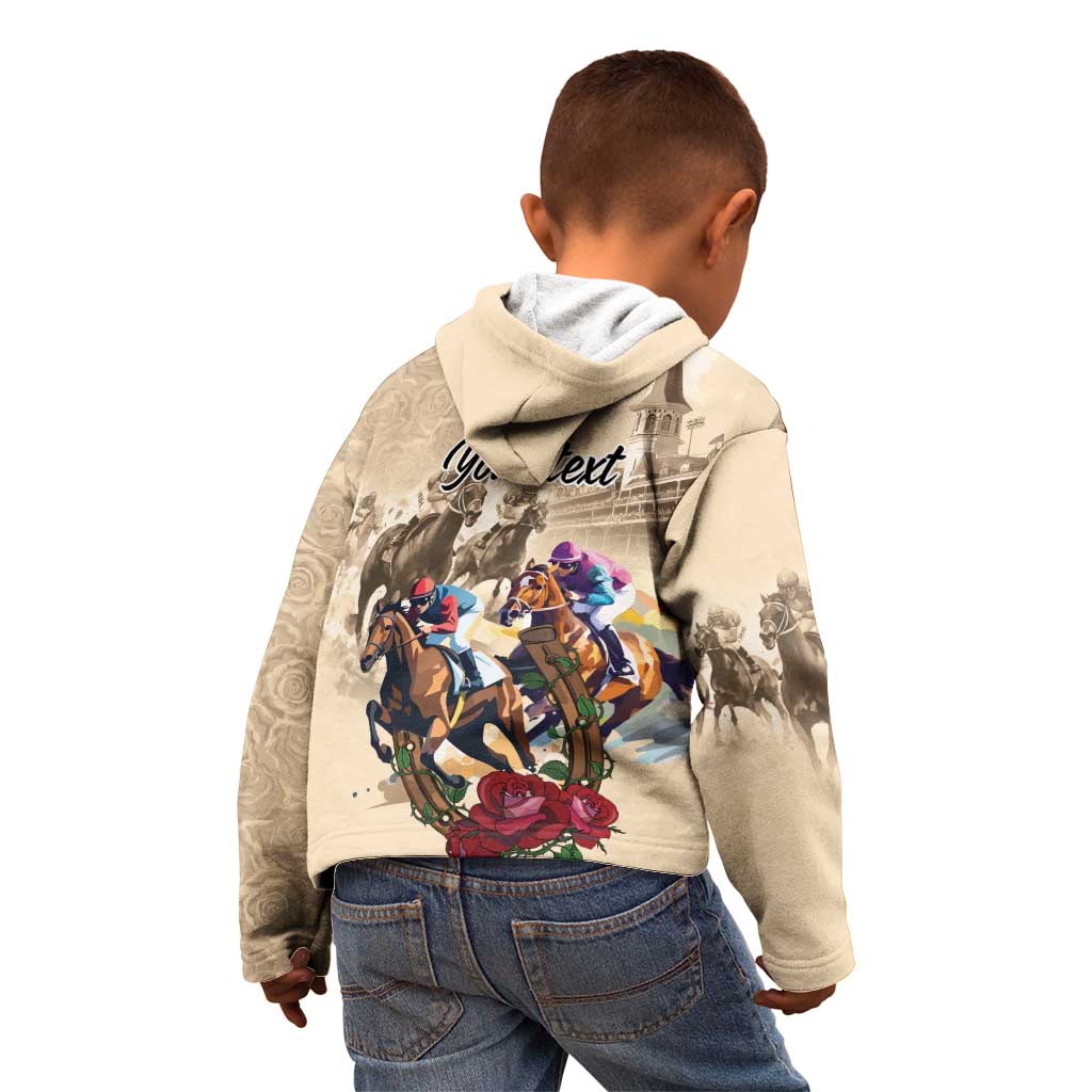Personalized Kentucky Horse Race Kid Hoodie Race for Rosse
