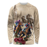 Personalized Kentucky Horse Race Long Sleeve Shirt Race for Rosse