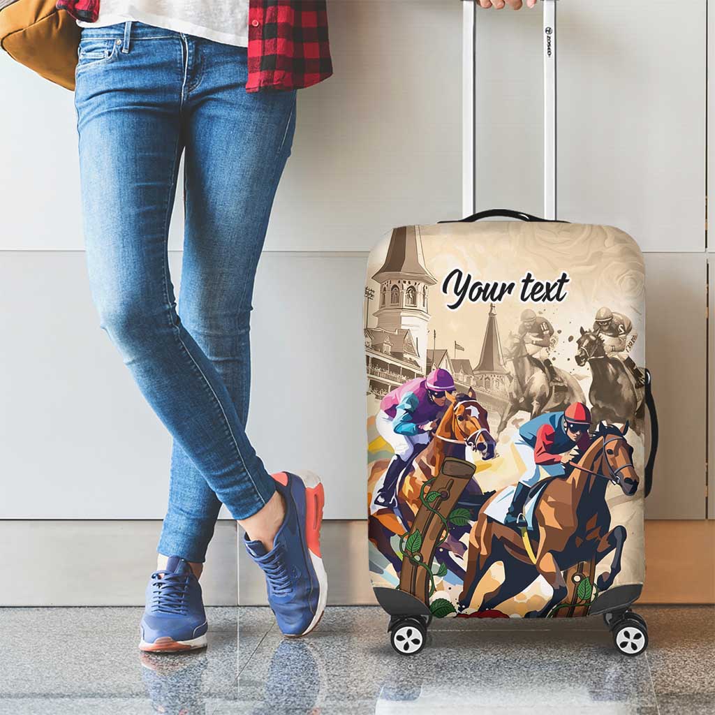 Personalized Kentucky Horse Race Luggage Cover Race for Rosse