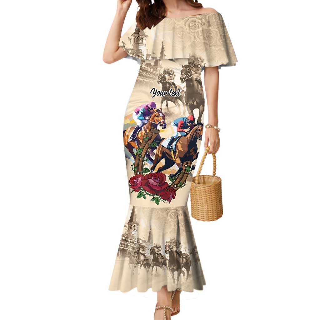 Personalized Kentucky Horse Race Mermaid Dress Race for Rosse