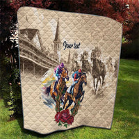 Personalized Kentucky Horse Race Quilt Race for Rosse