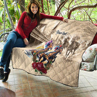 Personalized Kentucky Horse Race Quilt Race for Rosse
