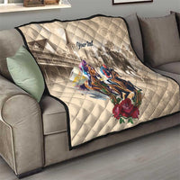 Personalized Kentucky Horse Race Quilt Race for Rosse