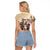 Personalized Kentucky Horse Race Raglan Cropped T Shirt Race for Rosse