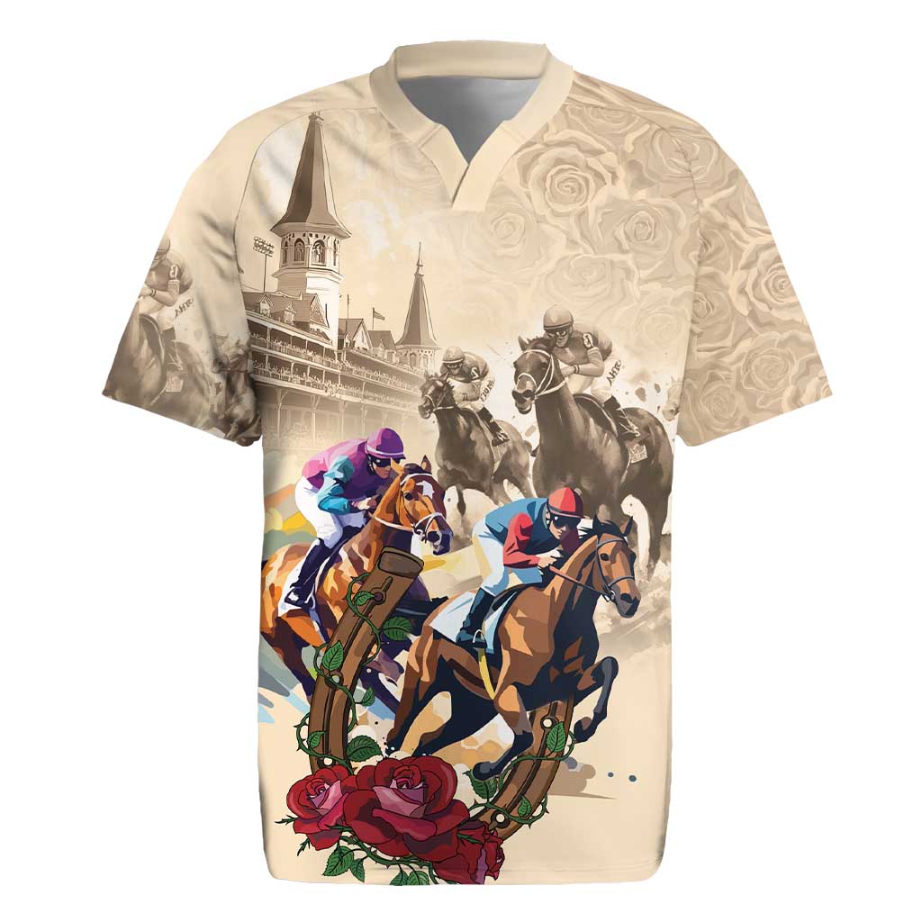 Personalized Kentucky Horse Race Rugby Jersey Race for Rosse