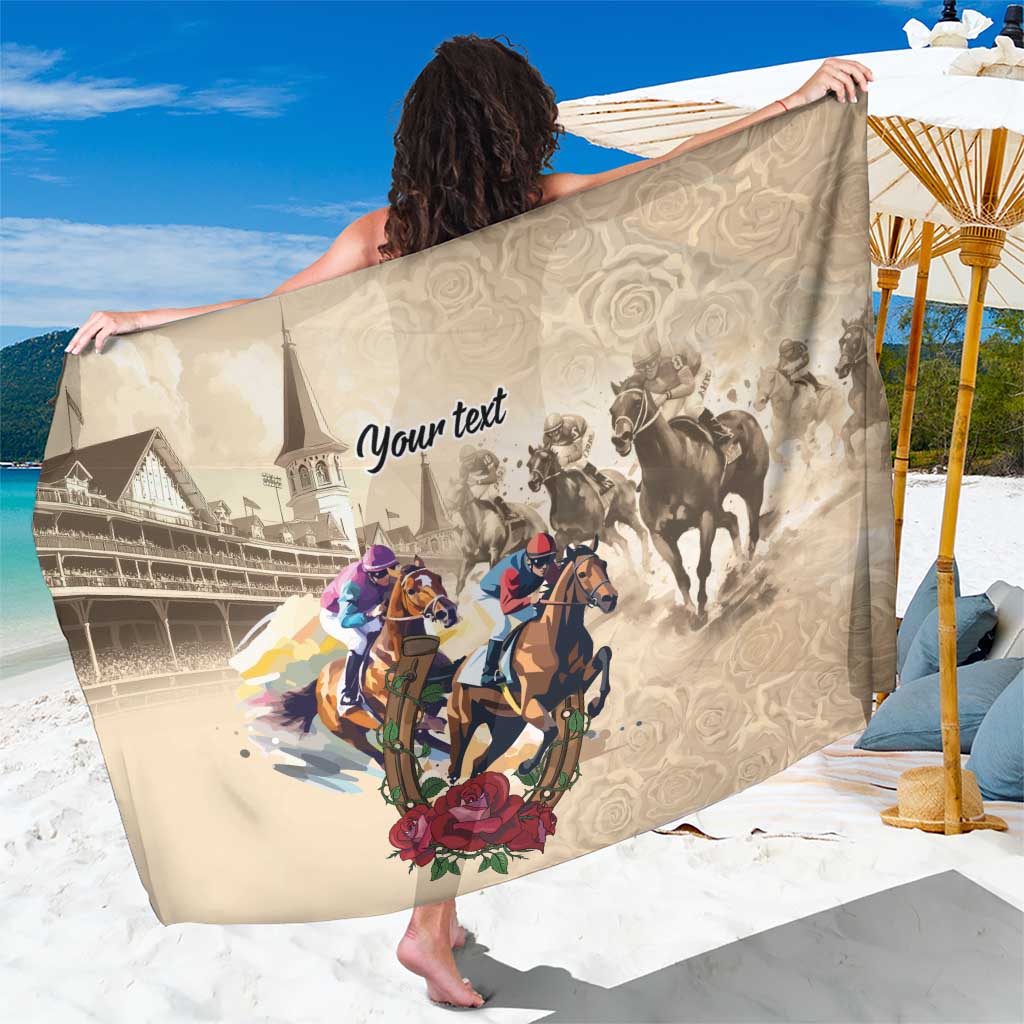 Personalized Kentucky Horse Race Sarong Race for Rosse