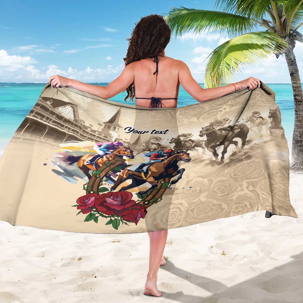 Personalized Kentucky Horse Race Sarong Race for Rosse