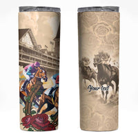 Personalized Kentucky Horse Race Skinny Tumbler Race for Rosse