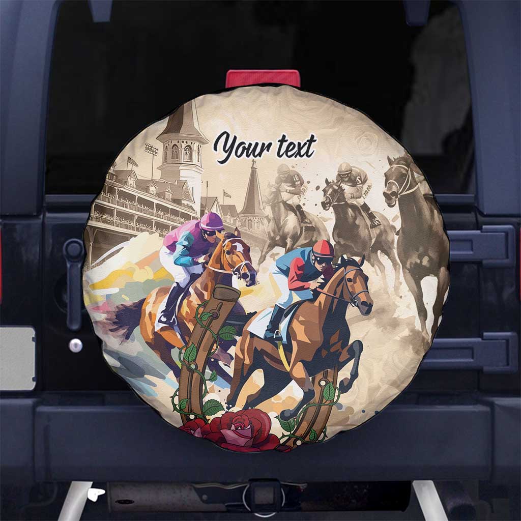 Personalized Kentucky Horse Race Spare Tire Cover Race for Rosse