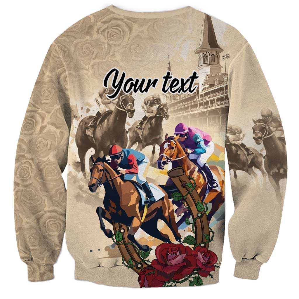 Personalized Kentucky Horse Race Sweatshirt Race for Rosse