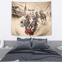 Personalized Kentucky Horse Race Tapestry Race for Rosse