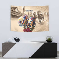 Personalized Kentucky Horse Race Tapestry Race for Rosse