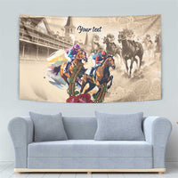 Personalized Kentucky Horse Race Tapestry Race for Rosse