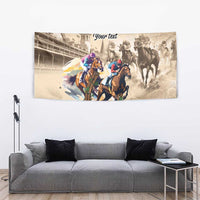 Personalized Kentucky Horse Race Tapestry Race for Rosse