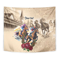 Personalized Kentucky Horse Race Tapestry Race for Rosse