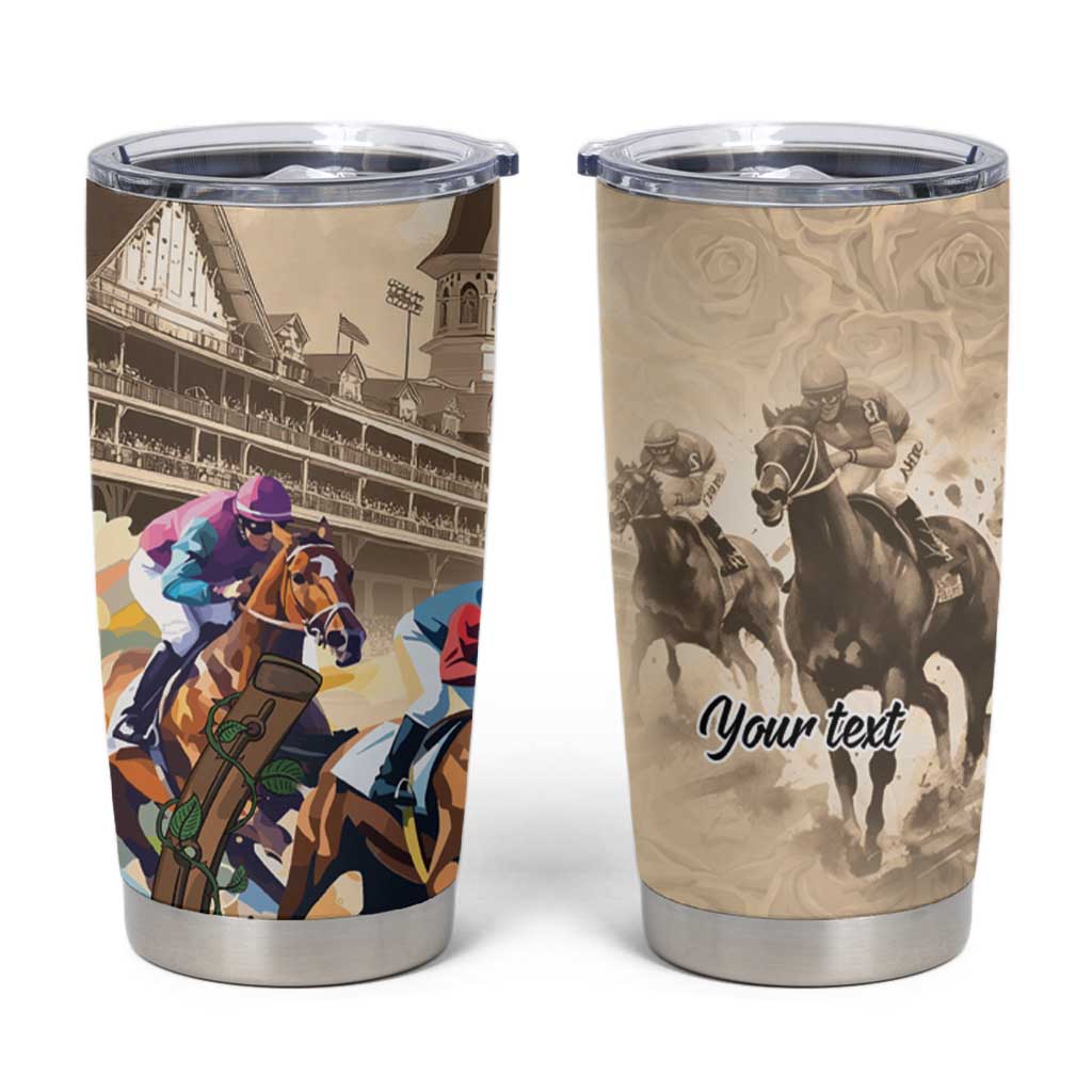 Personalized Kentucky Horse Race Tumbler Cup Race for Rosse