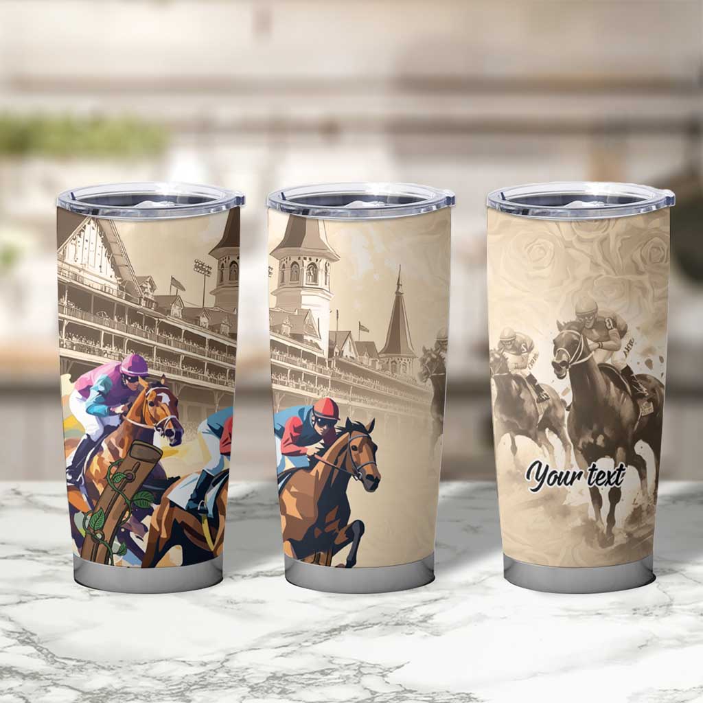 Personalized Kentucky Horse Race Tumbler Cup Race for Rosse