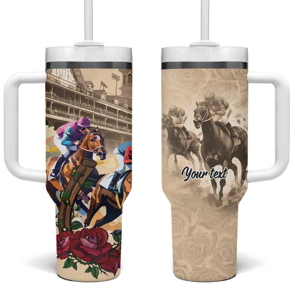 Personalized Kentucky Horse Race Tumbler With Handle Race for Rosse