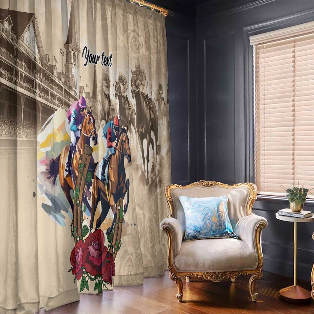 Personalized Kentucky Horse Race Window Curtain Race for Rosse