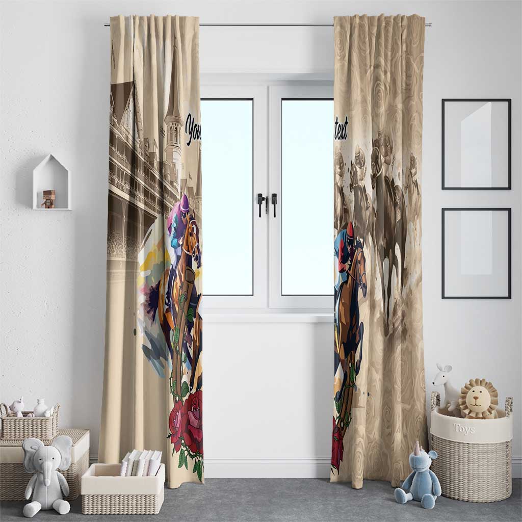 Personalized Kentucky Horse Race Window Curtain Race for Rosse