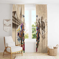 Personalized Kentucky Horse Race Window Curtain Race for Rosse