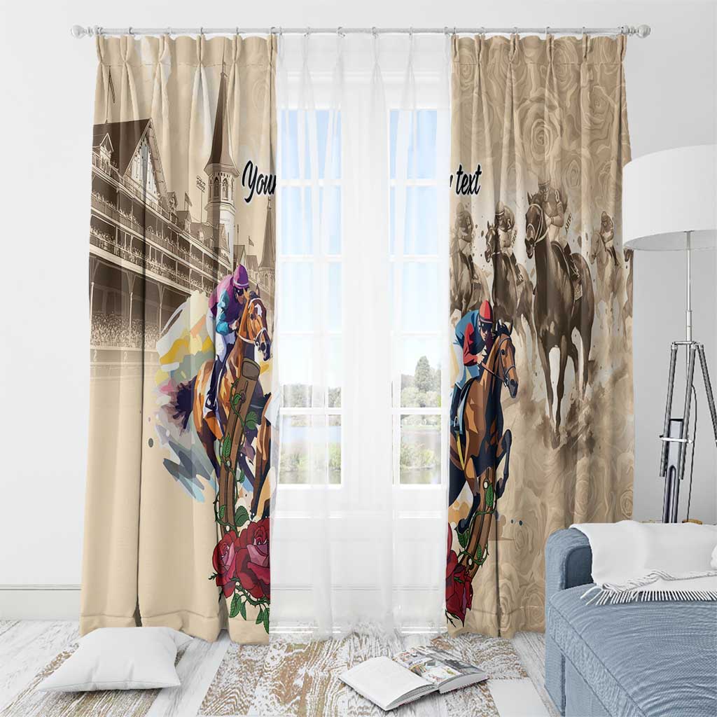 Personalized Kentucky Horse Race Window Curtain Race for Rosse