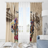 Personalized Kentucky Horse Race Window Curtain Race for Rosse
