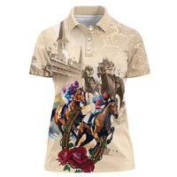 Personalized Kentucky Horse Race Women Polo Shirt Race for Rosse