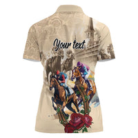 Personalized Kentucky Horse Race Women Polo Shirt Race for Rosse
