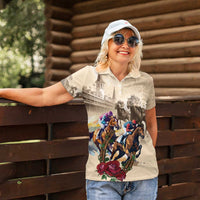 Personalized Kentucky Horse Race Women Polo Shirt Race for Rosse