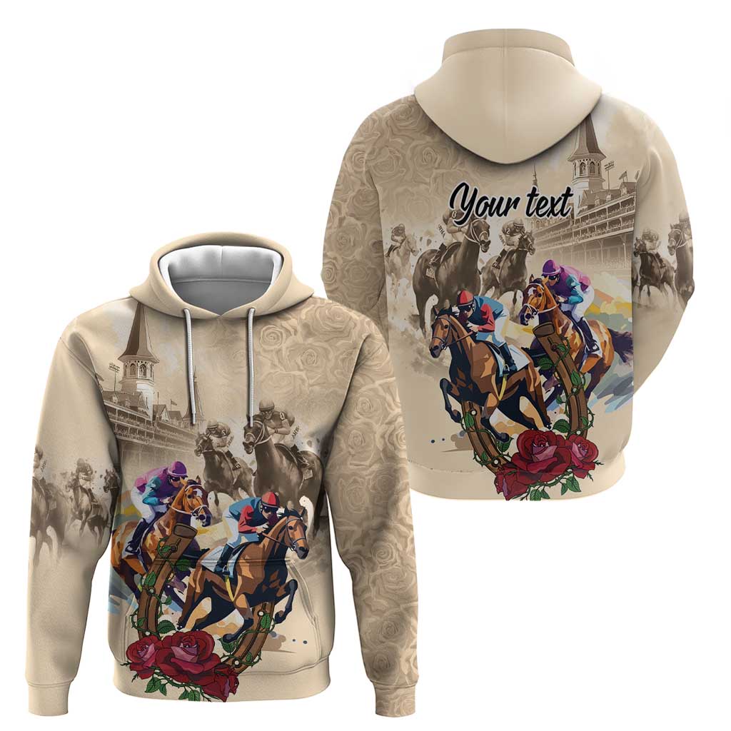 Personalized Kentucky Horse Race Zip Hoodie Race for Rosse